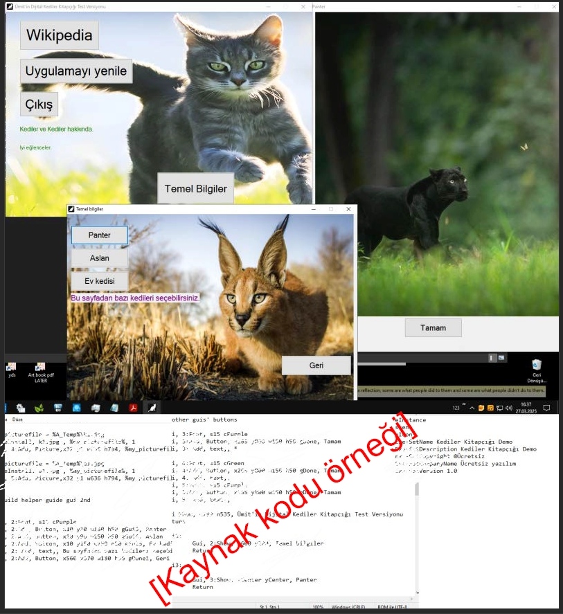 Gui Handbook Cat's archive, interactive